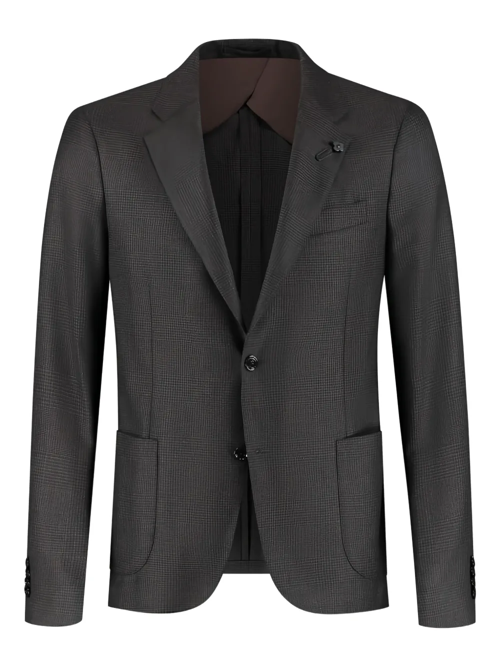 Lardini check-pattern blazer | Grey | Image 1