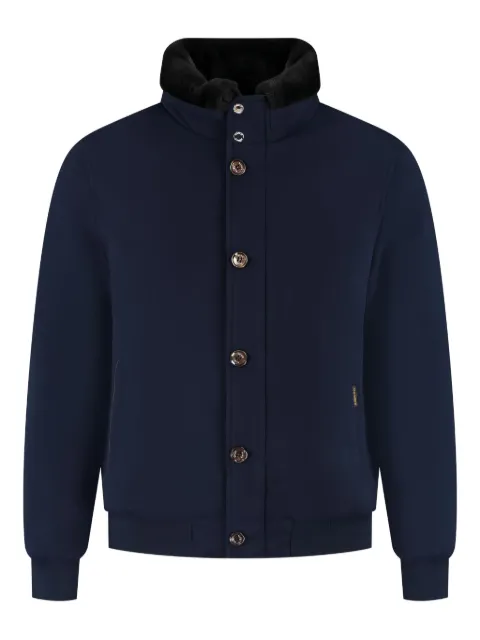 Moorer chamarra con cuello texturizado