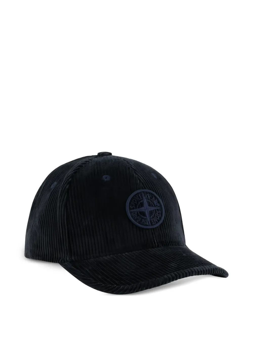 Stone Island Junior corduroy logo-embroidered baseball cap | Blue | Image 1