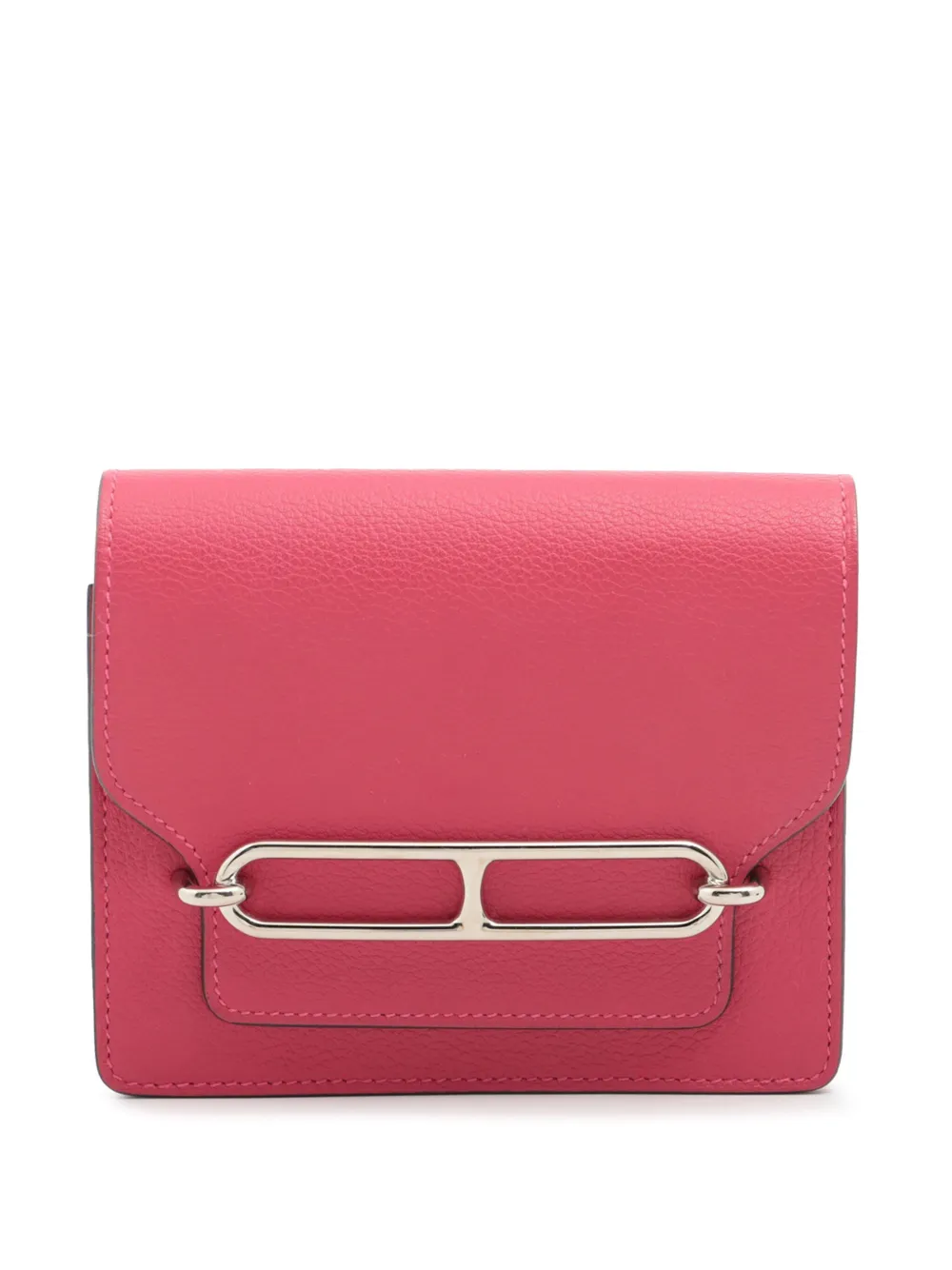 Hermès Pre-Owned 2021 Bicolor Evercolor Roulis Slim Wallet small wallets | Pink | Image 1
