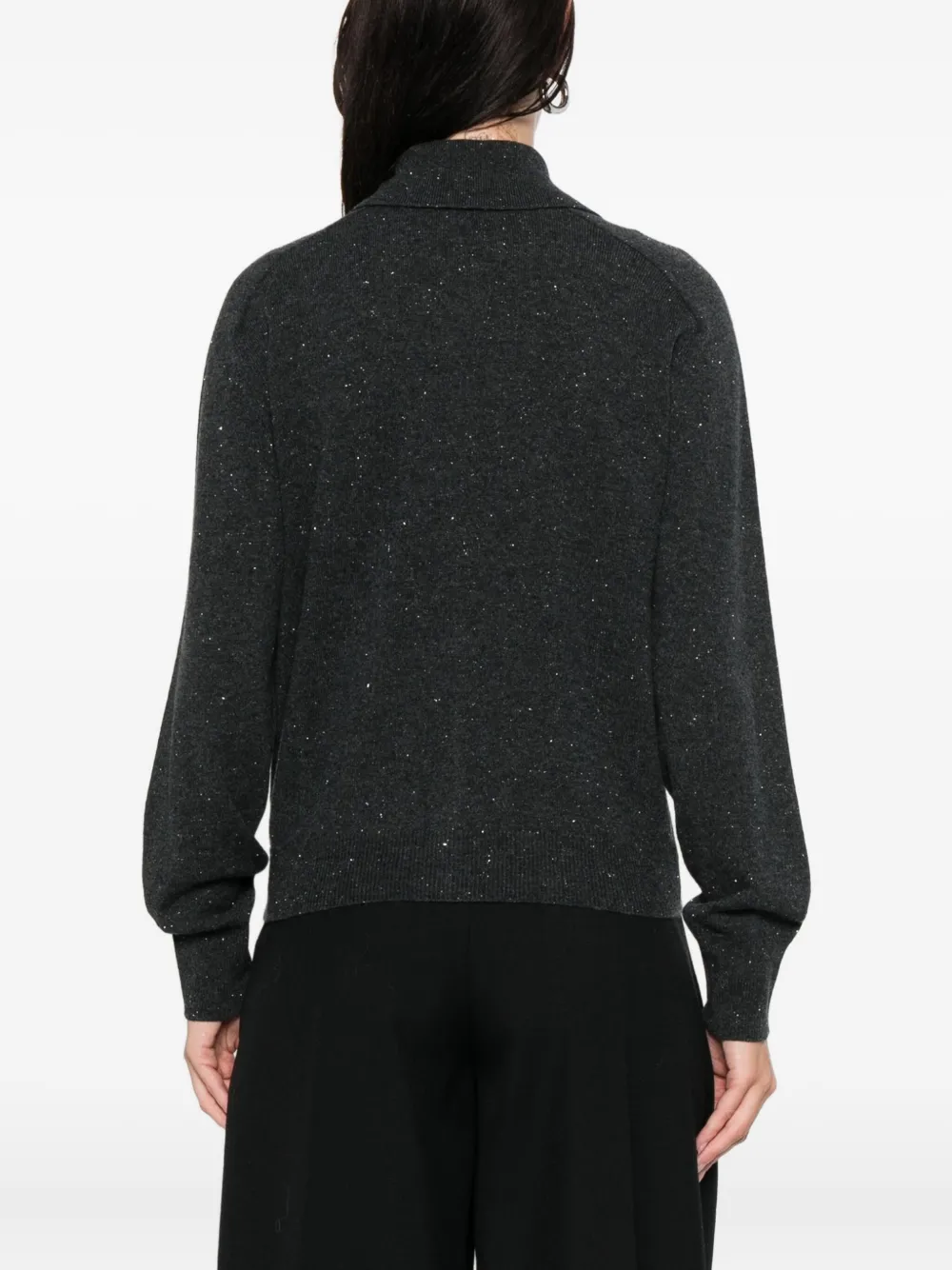 Peserico Vest met polokraag Grijs