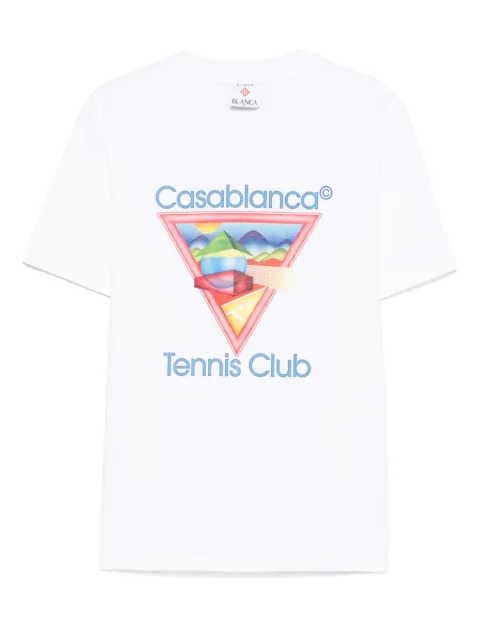 Casablanca Tennis Club Icon organic cotton T-shirt
