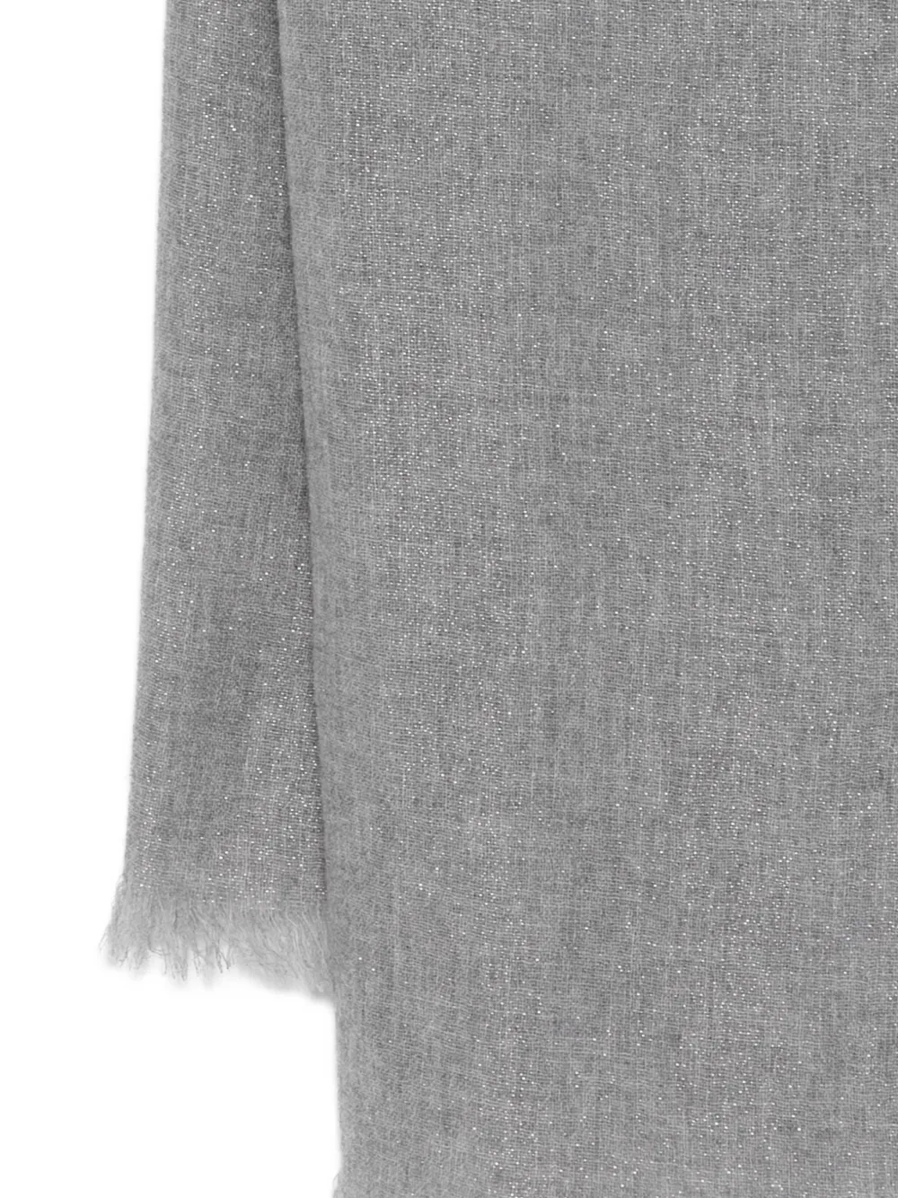 Peserico Fringed Scarf In Gray