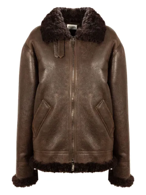 P.A.R.O.S.H. shearling-collar zip jacket