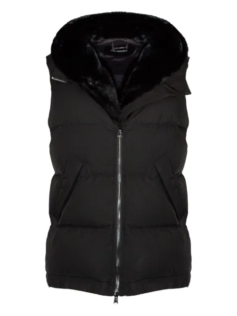 LOU ANDREA hooded sleeveless gilet