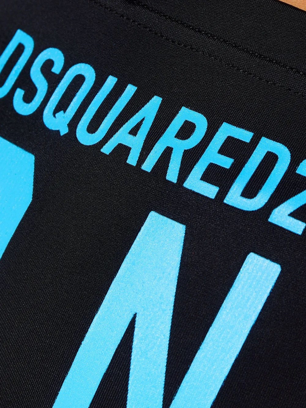 Dsquared2 Icon Logo Swim Briefs In Black