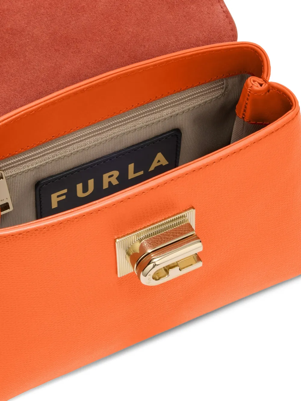 Furla 1927 leren shopper Oranje