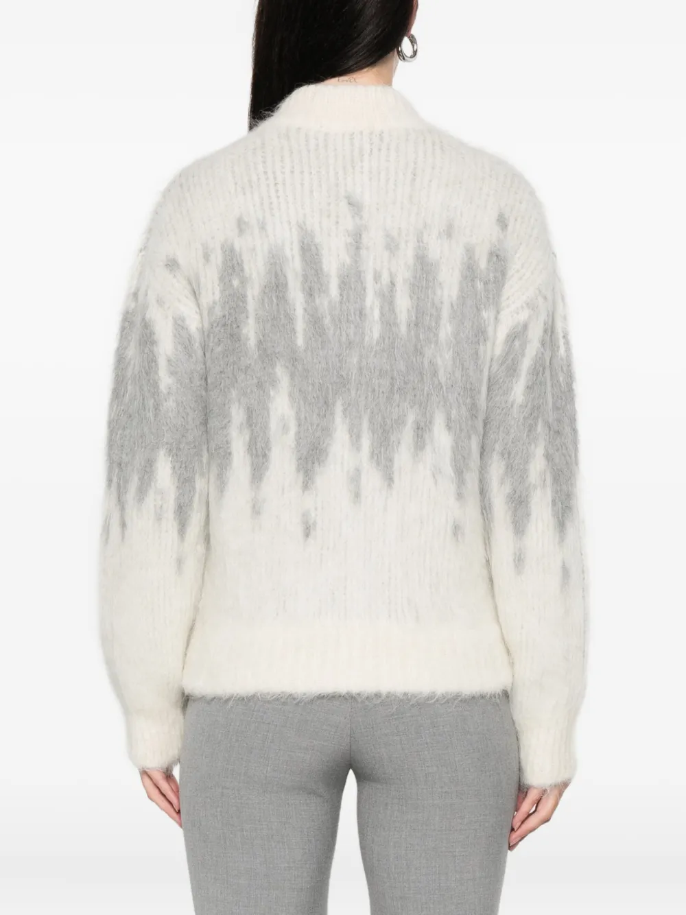 Peserico Zip Pattern Cardigan In Multi