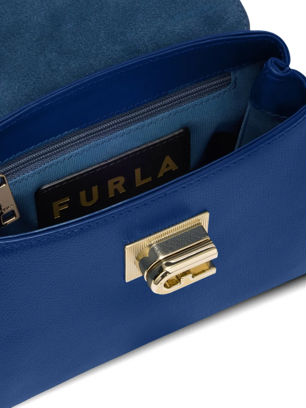 Furla 1927 leren shopper Blauw