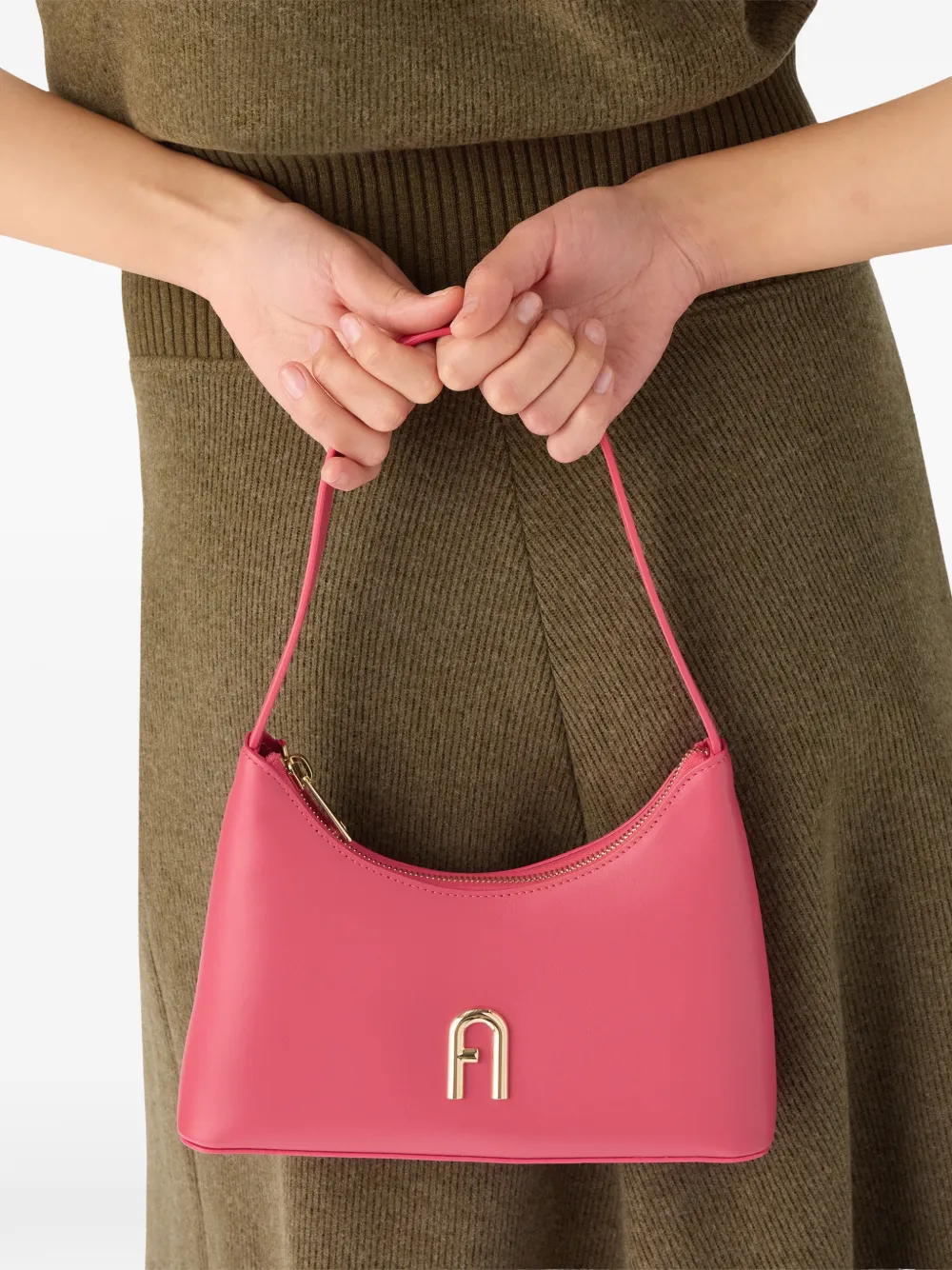 Furla Diamante kleine schoudertas Roze