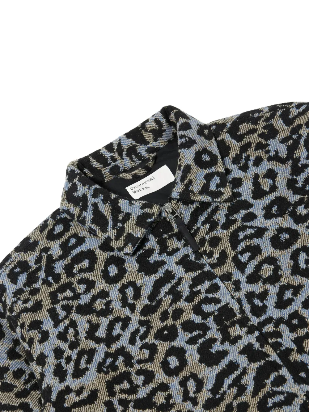 Universal Works Jack met luipaardprint Blauw
