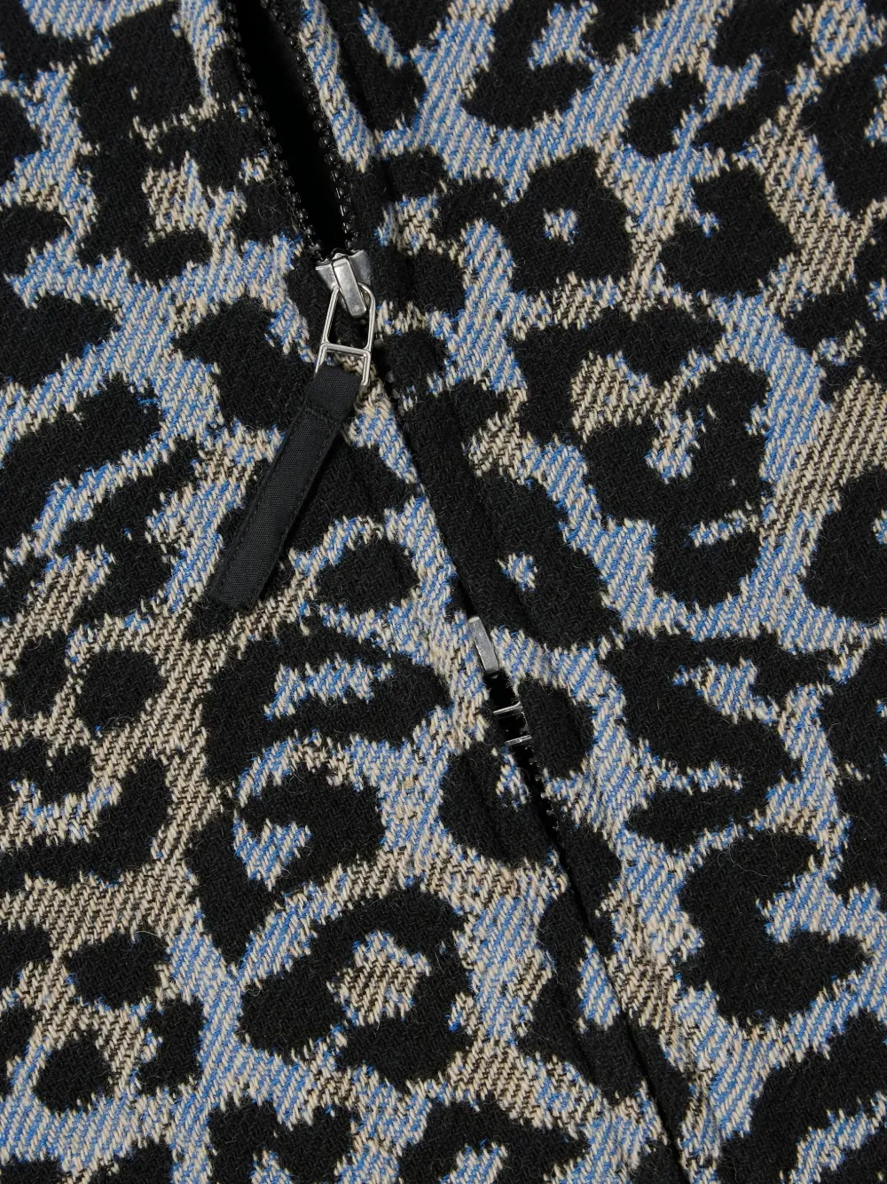 Universal Works Jack met luipaardprint Blauw