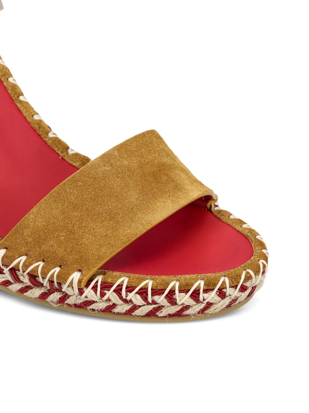 Valentino Garavani rockstud wedge sandals Beige