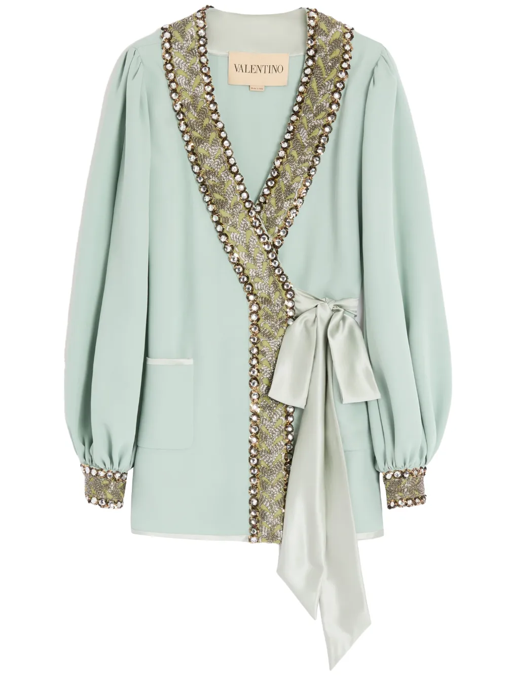 Valentino Garavani Blusa con ricamo - Verde