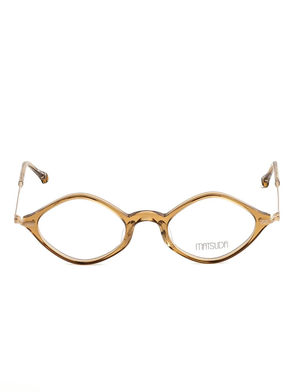 Matsuda geometric-frame glasses | Neutrals | Image 1