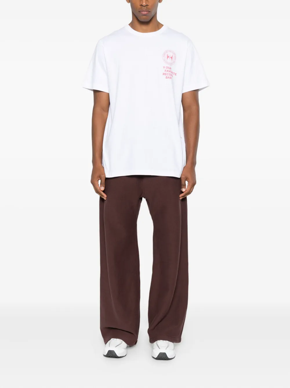 Kompakt Record Bar Graphic T-shirt In White