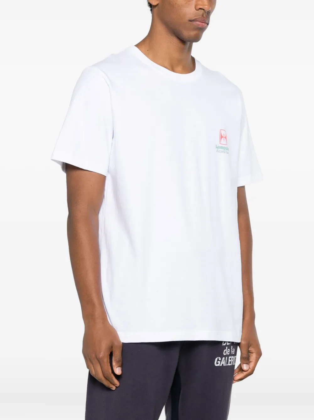 Kompakt Record Bar Logo T-shirt In White