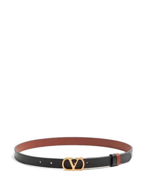 Valentino Garavani VLogo Signature reversible shiny calfskin belt 20mm