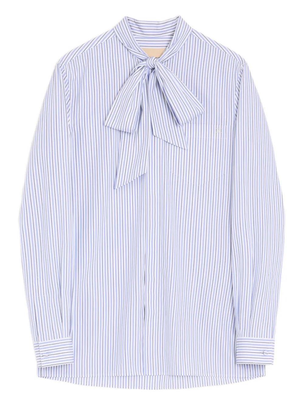 Valentino Garavani striped-pattern cotton shirt - Weiß