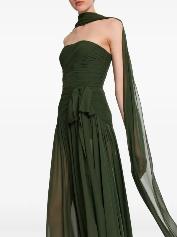 ellie saab green dress Off-The-Shoulder Sequin Gown, GRADIENT GREEN / 6 main image 1