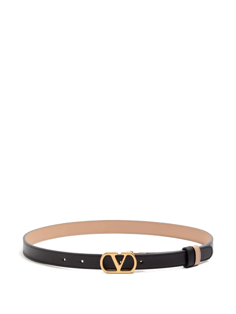 Valentino Garavani logo-buckle reversible belt - Nero