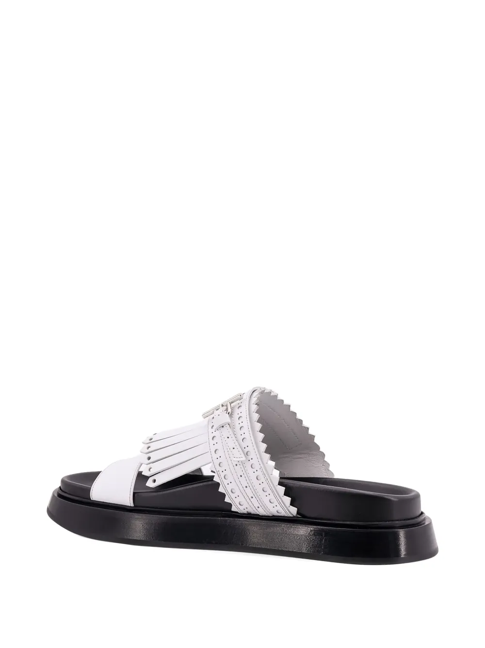 Alexander McQueen Sandalen met franjes Wit