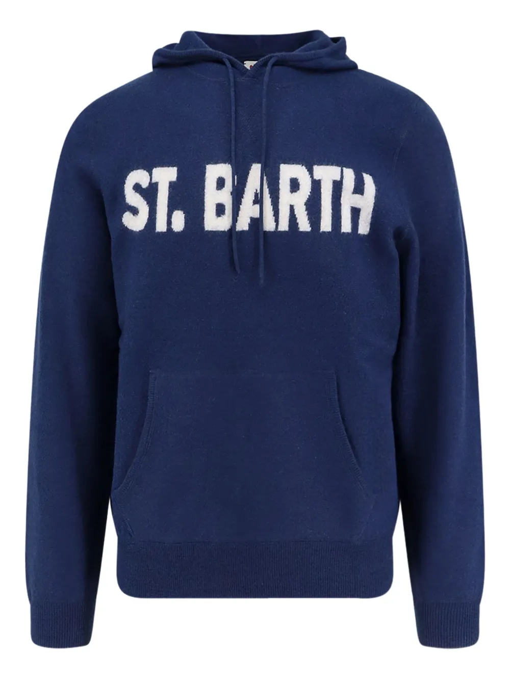 Mc2 Saint Barth Jack Kangaroo-pocket Hoodie In Blue
