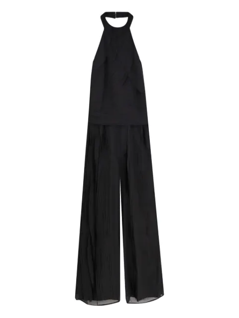 BOSS Dellana pleated halterneck jumpsuit