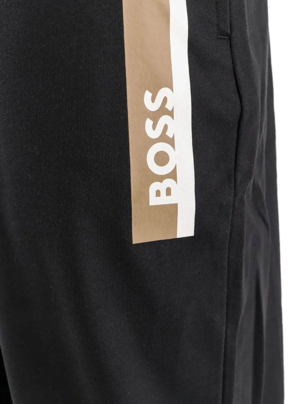 Hugo Boss Elasticated-waistband Track Pants In Black