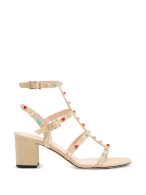 Valentino Garavani ロックスタッズ ウェッジ サンダル 通販 - FARFETCH