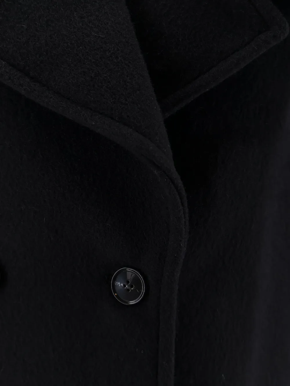Ivy & Oak Jetta Peacoat In Responsible Virgin Wool In Black