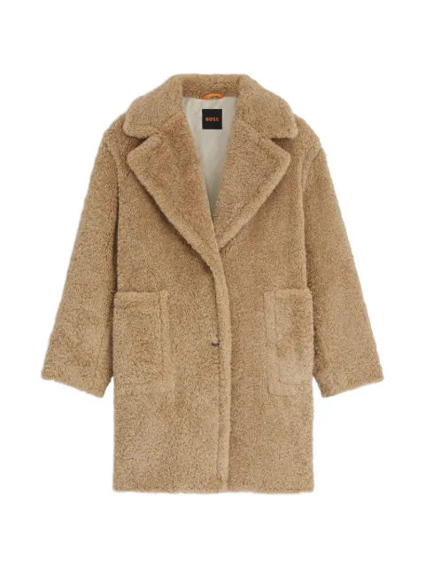 BOSS teddy coat with adjustable collar