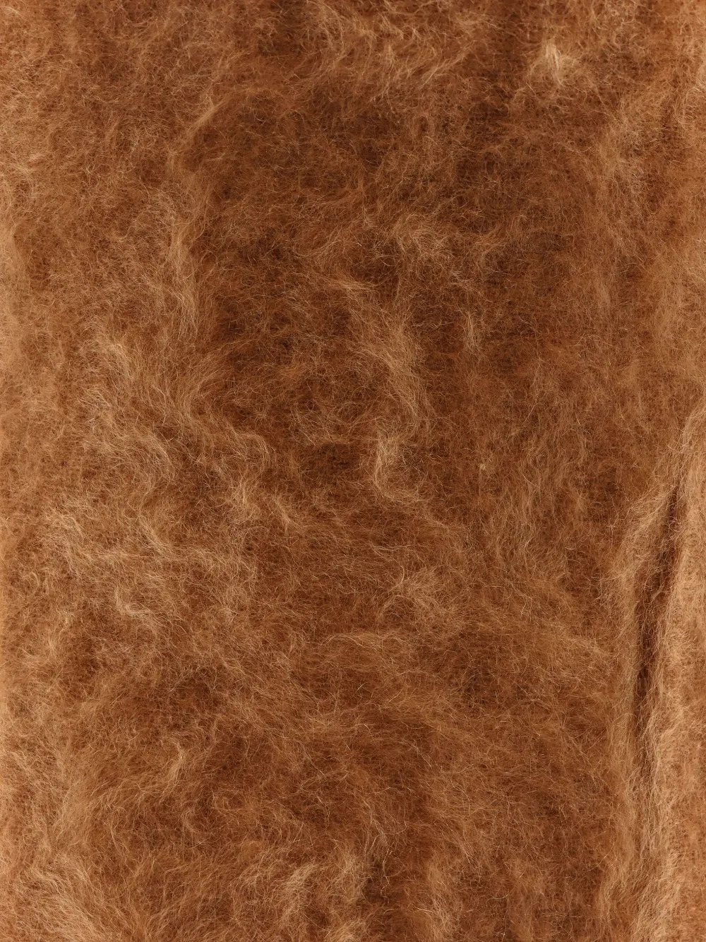 Nude Elastic-waistband Midi Skirt In Brown