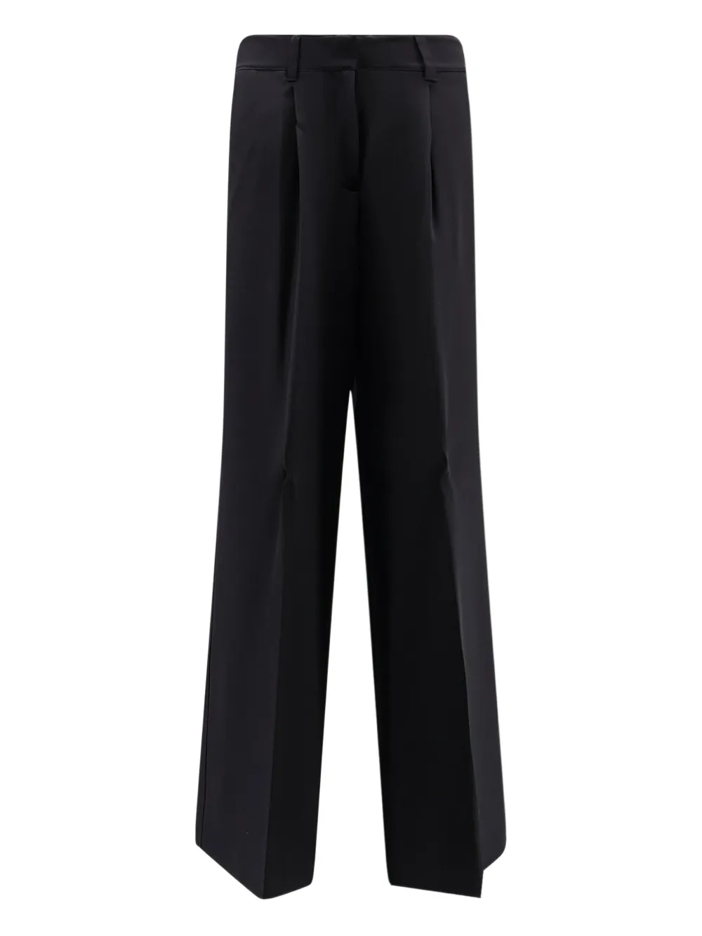Hugo Boss Tiwi Wide Leg Trousers In Black
