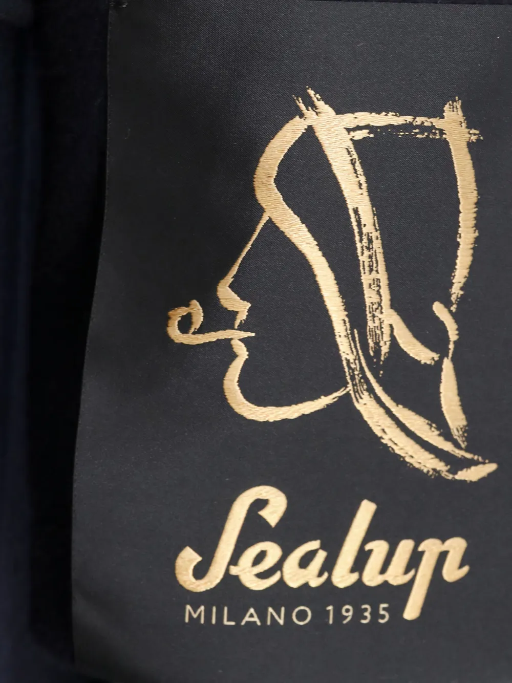 Sealup Classic Collar Coat In Blue