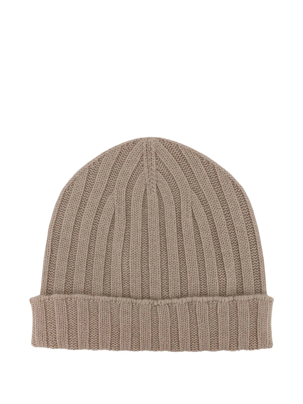 Filippo De Laurentiis Ribbed-knit Hat In Brown