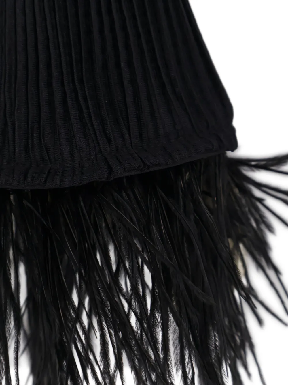 Hugo Boss Efedera Feather Cuff Top In Black