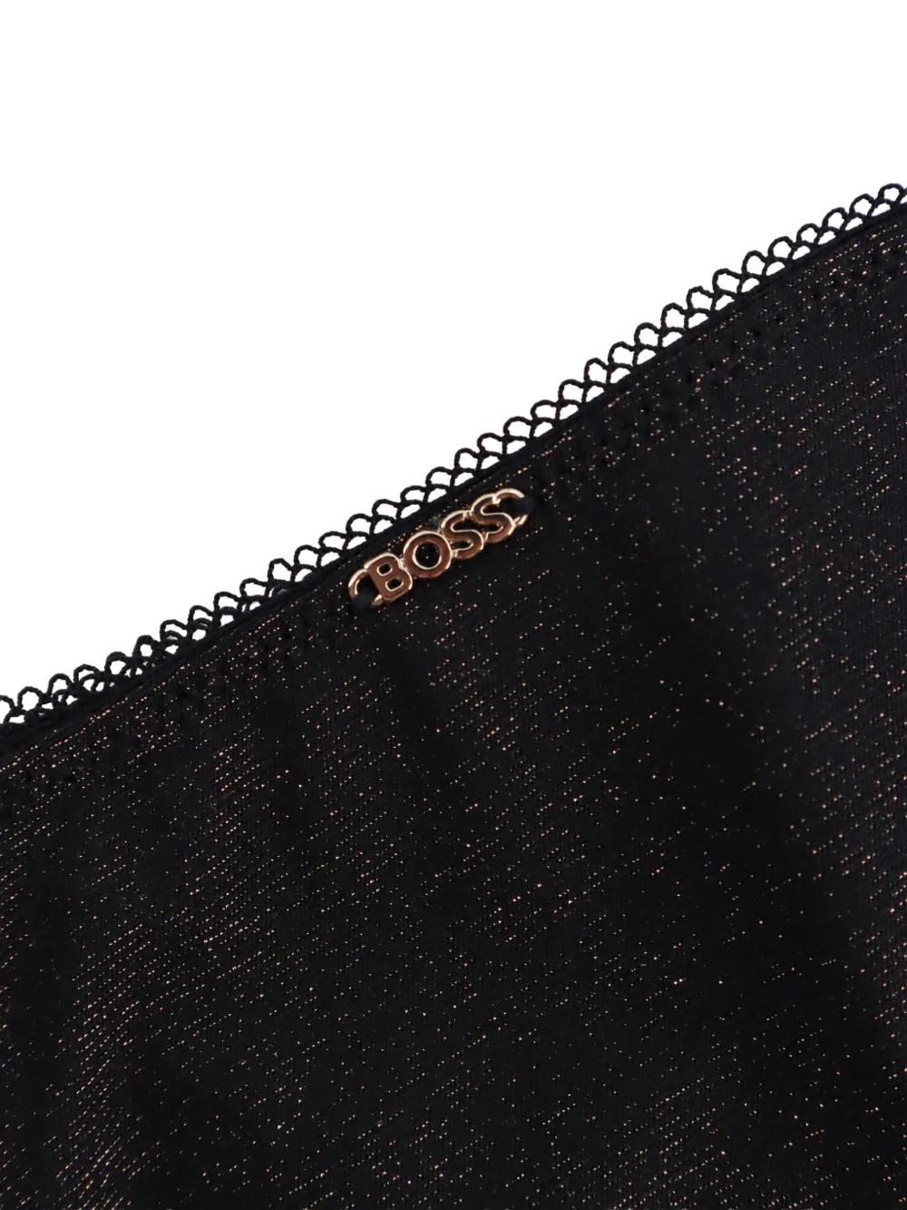 BOSS Drie strings met metalen detail Zwart