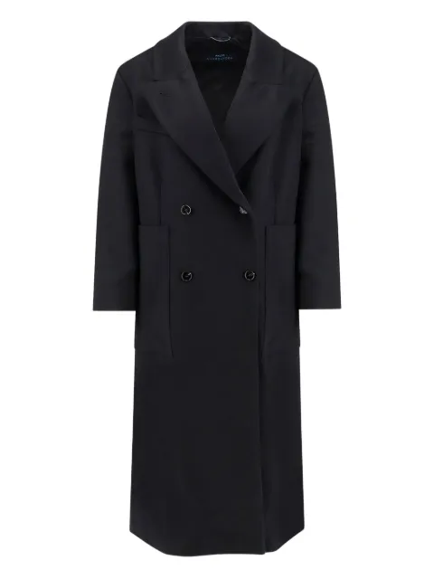 Paltò double-breasted patch pocket coat