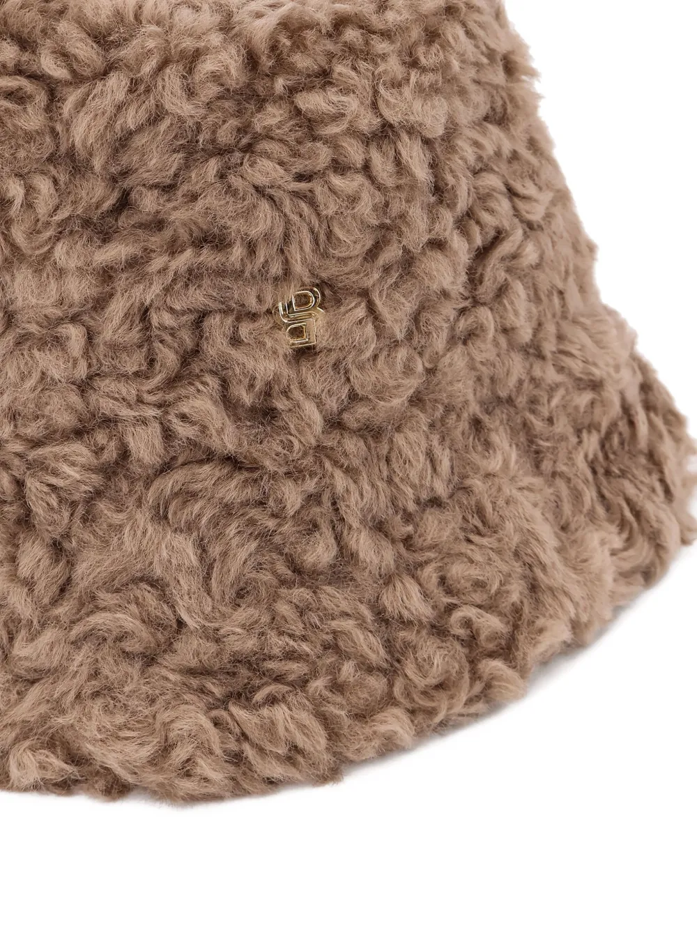 BOSS x Steiff hoed van imitatiebont met logo Bruin