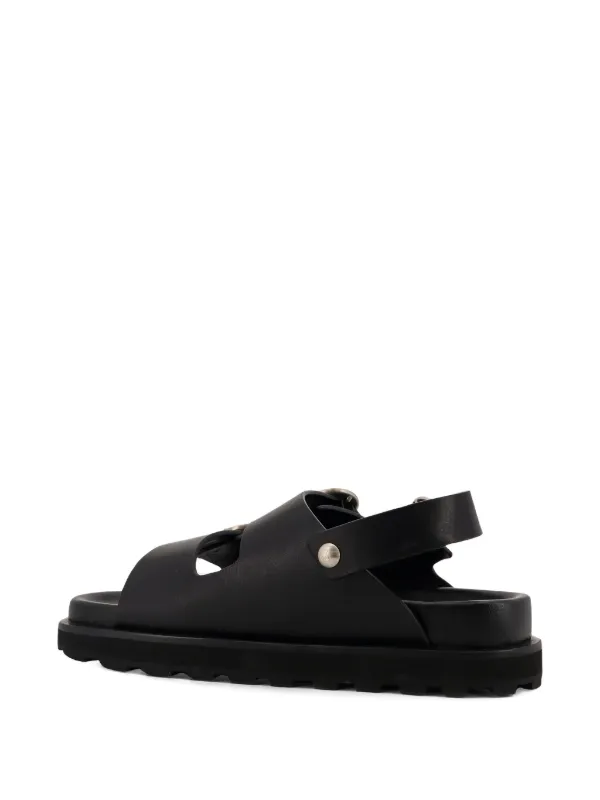 Jil Sander バックルストラップ サンダル | ブラック | FARFETCH JP