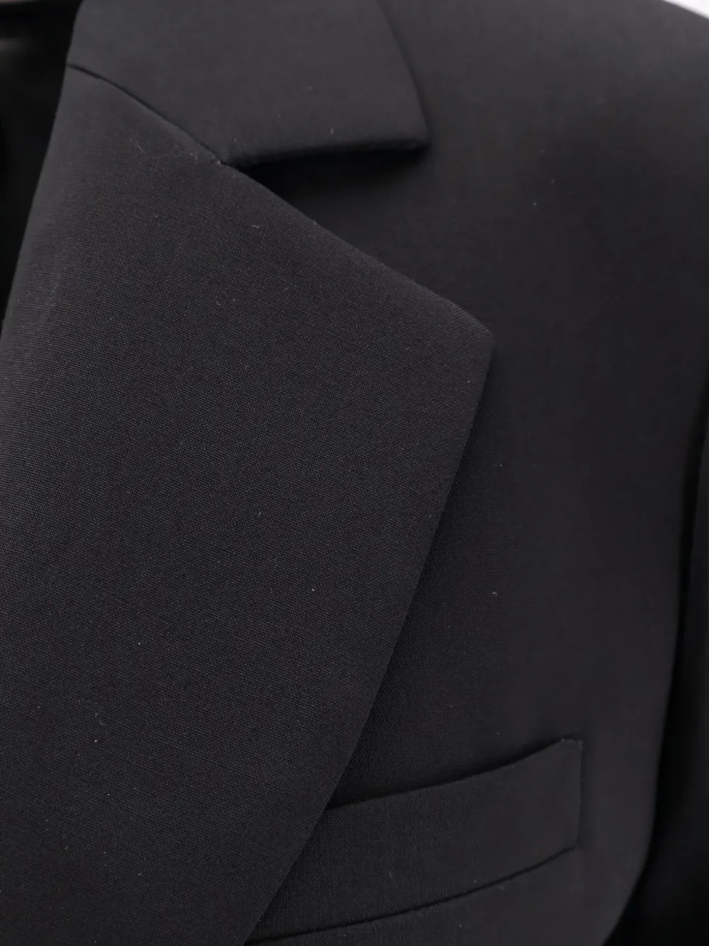 Pence Isabella Flap-pockets Single-button Blazer In Black