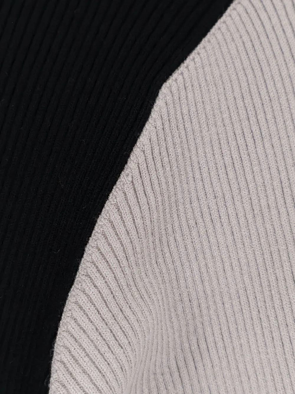 Ixos Asymmetrical Ribbed Knit Sweater In Black