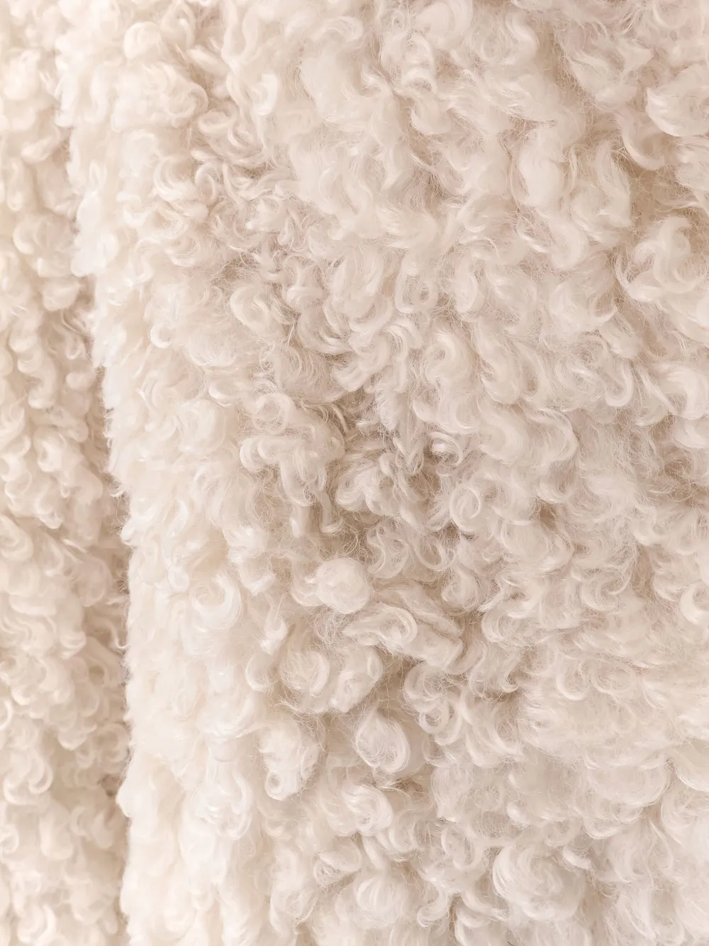 Stand Studio Samara Faux Fur Jacket In White