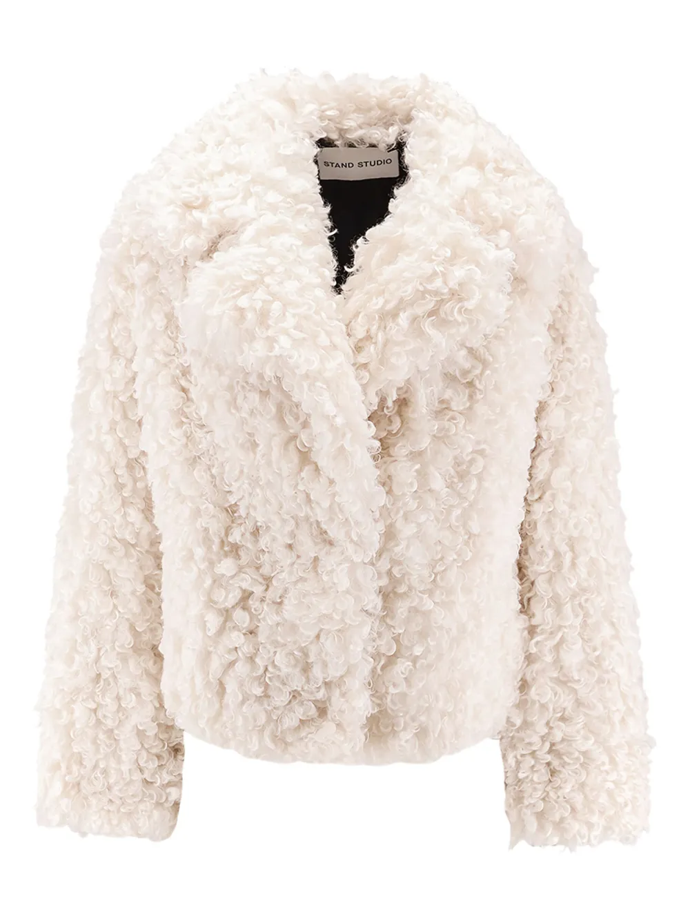 Stand Studio Samara Faux Fur Jacket In White