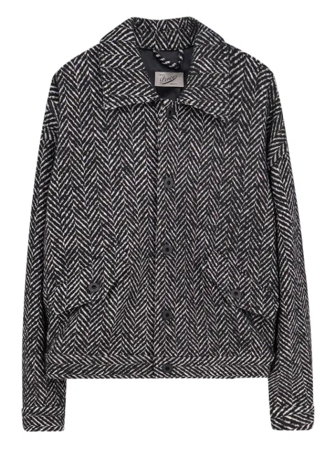 Pence herringbone-pattern buttoned jacket