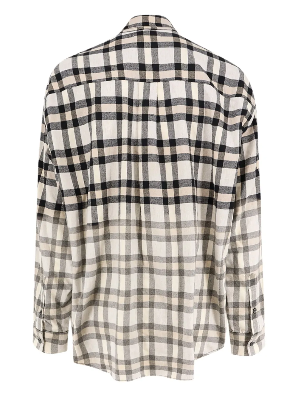 Ih Nom Uh Nit degradé-check shirt - Wit