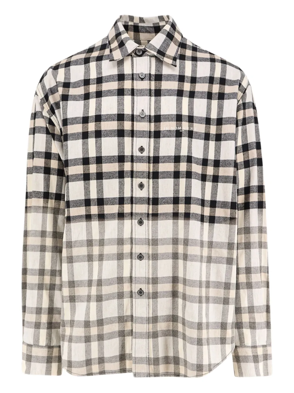 Ih Nom Uh Nit degradé-check shirt | blanco | Image 1