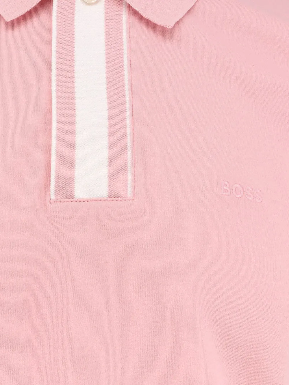 BOSS Katoenen poloshirt Roze