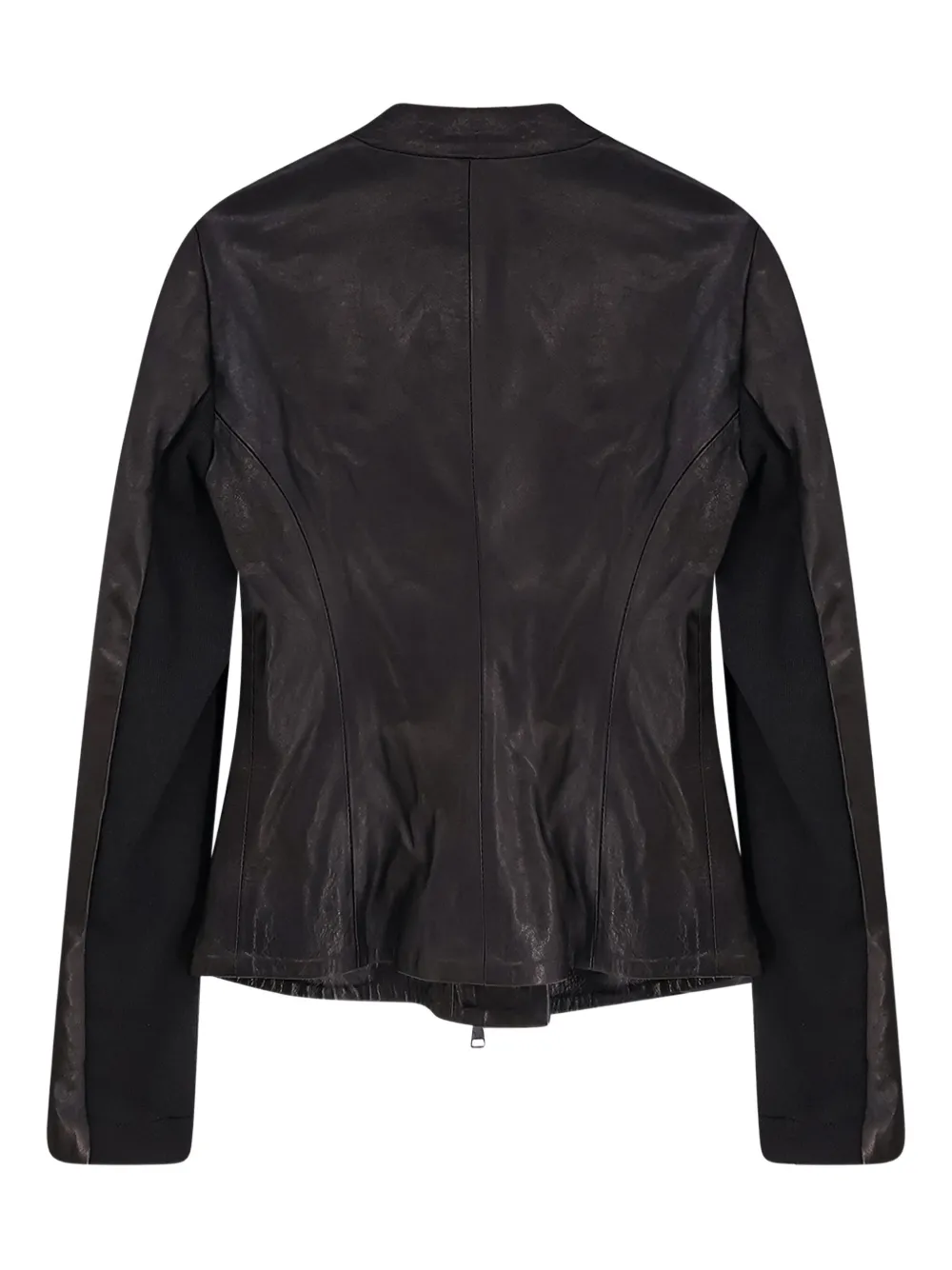 Ixos Asymmetrical Zip-fastening Leather Jacket In Black